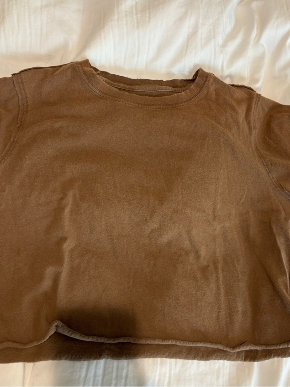 We The Free Brown Crewneck Tee - Soft Casual Shirt
